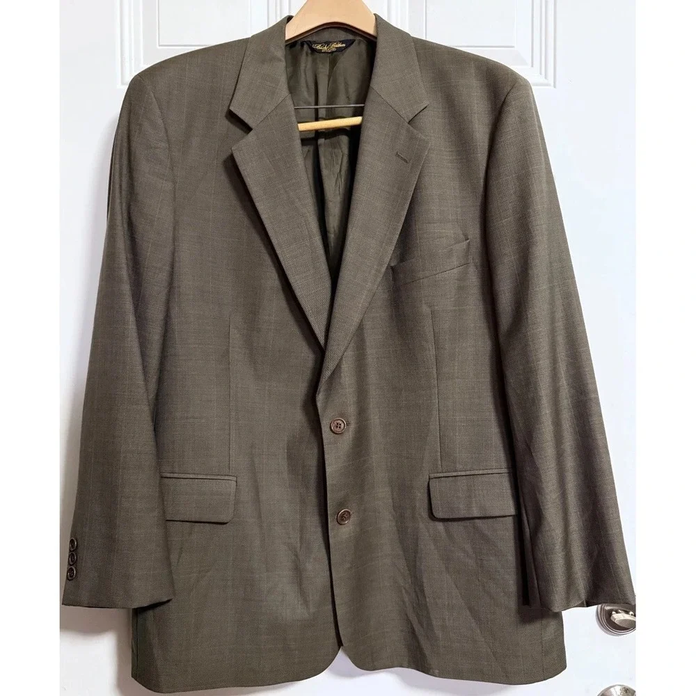 Brooks‎ Brothers Men's Wool Blazer Classic Two-Button Timeless Tailoring Elegant